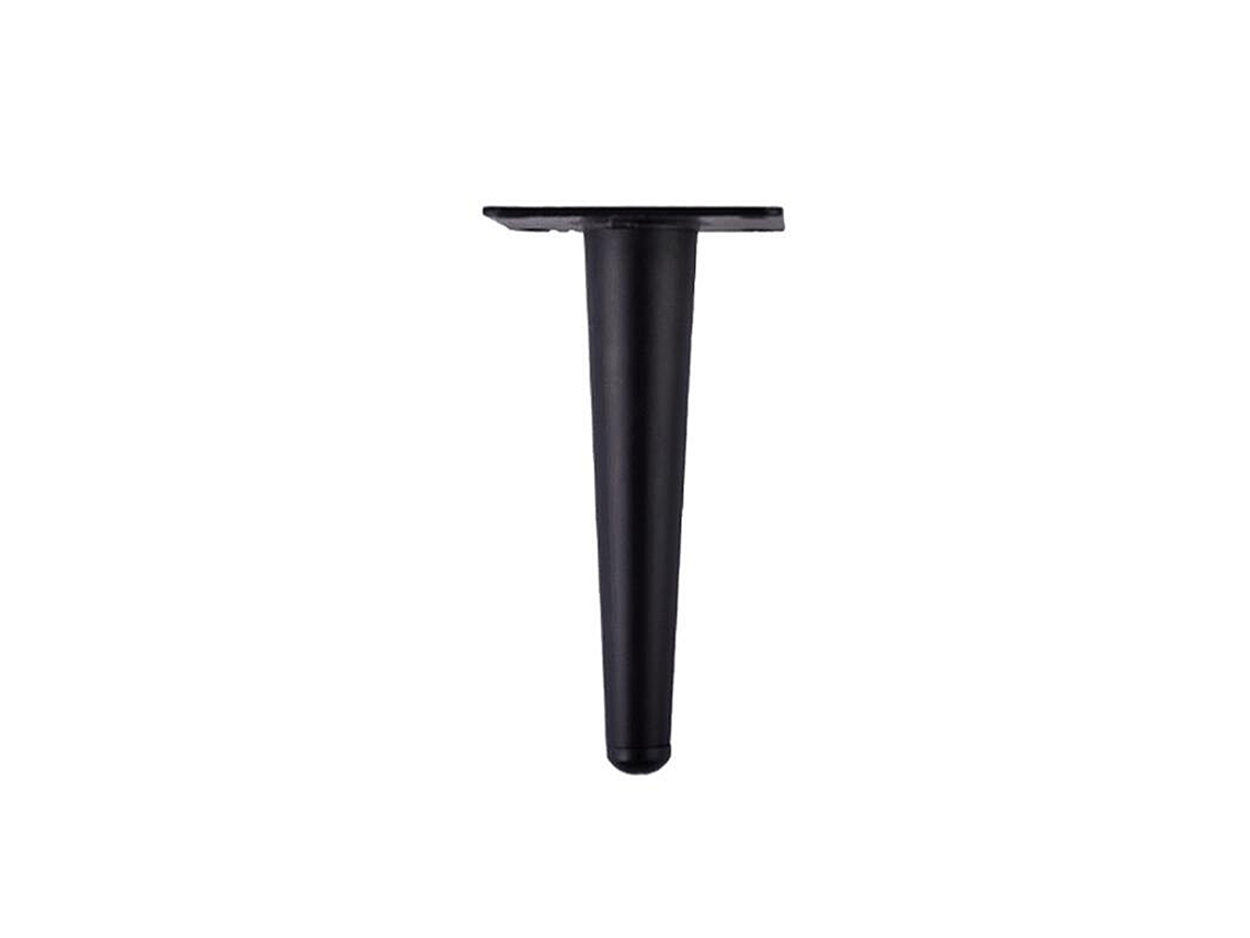 Laxiscreed Pernas De Metal Pretas Para Móveis, 12cm, Design Cônico E Retificado