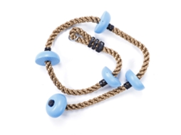 Business corda de Escalada com Discos para Crianças Equipamento de Playground Brinquedo Infantil Azul