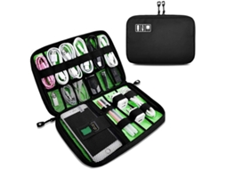 Lurelia Estojo Para Power Bank Resistente À Água Usb Com Fecho Zip
