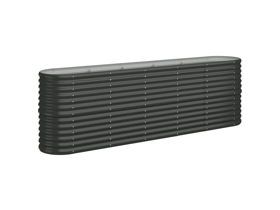 Garden Raised Bed, Garden Raised Beds Vidaxl Antracite Aço (224 X 40 X 68 Cm)