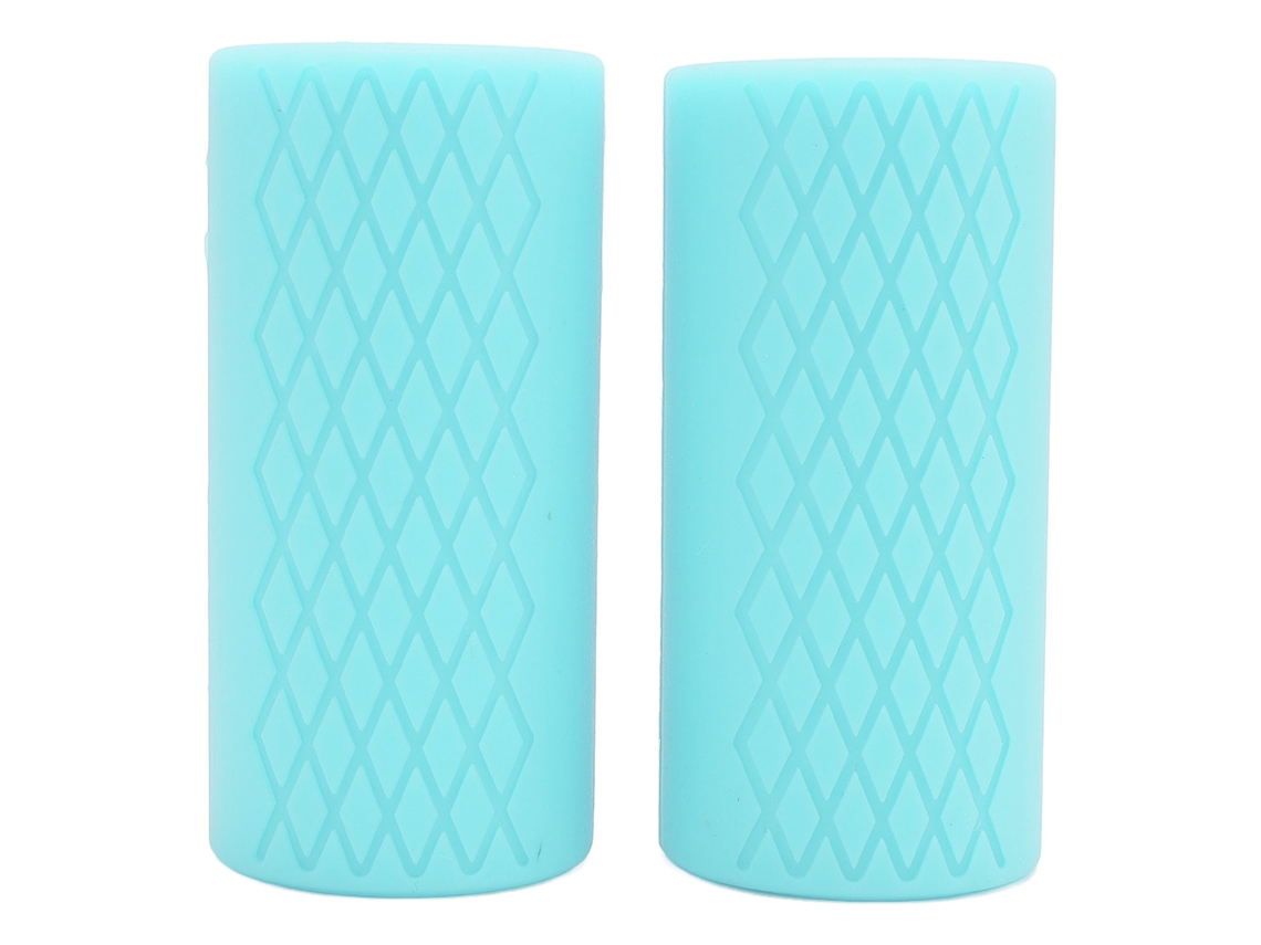 2026 1 Par Grip de Mancuerna com Textura Antideslizante de Silicone para Barbell Acessório de Treinamento Fitness Cor Verde Lago