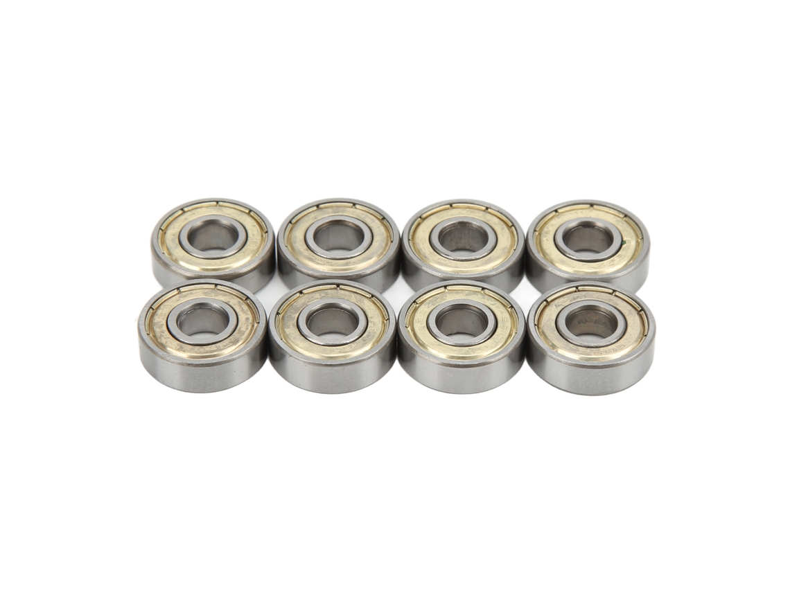 8 rolamentos de bola S/MARCA, 608zz, aço carbono, selados, para patinetes e dança, 8x22x7mm