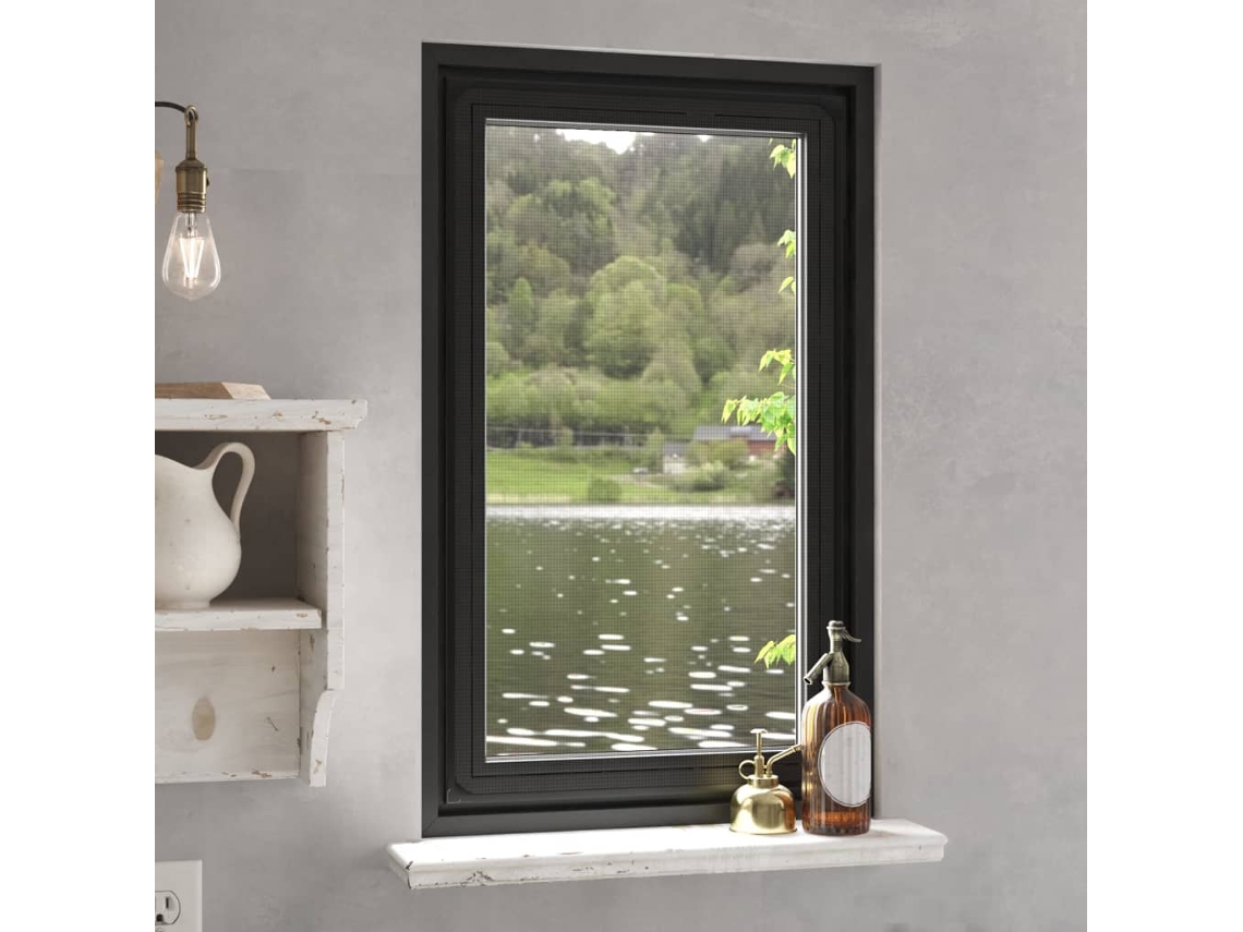 Vidaxl Tela Anti-insetos Magnética Para Janelas 80x140 Cm Antracite