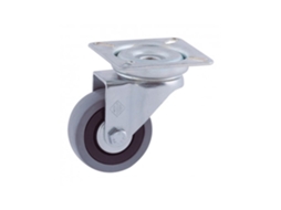 Roda Platina 50Mm (Roda) Borracha Cinza Cr00598 AFO