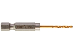 Brocas MILWAUKEE Hss-G Tin Red Hex2mm