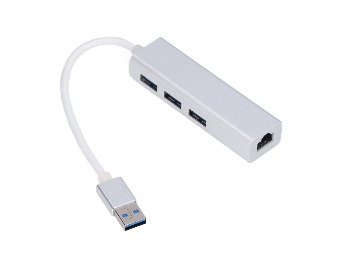 Adaptador multi puerto Ethernet USB 3.0 4 en 1 con puerto gigabit | S/MARCA