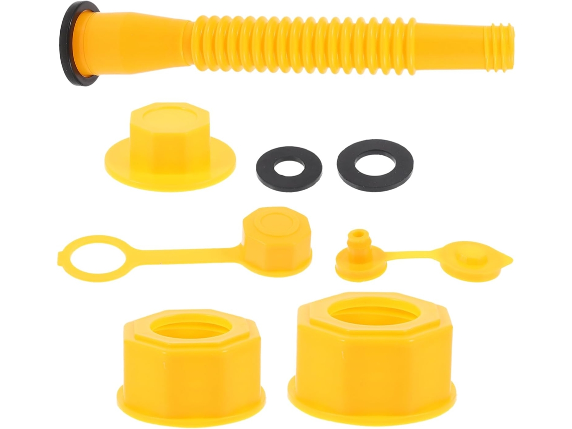 Kit de rosca hexagonal Bico para latas, 1 conjunto, plástico, ferro, amarelo