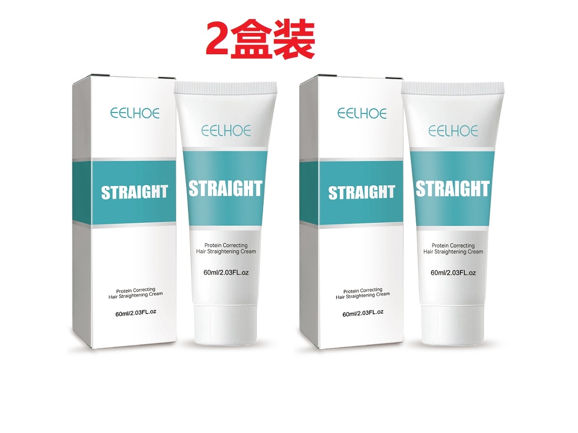 Creme de Alisamento com Proteínas, Pack 2x60ml para Cabelos Mais Alinhados e com Brilho LAXISCREED