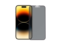 Película De Vidro Temperado Inquebrável Antiespía Preto Para Iphone 15 Pro Max