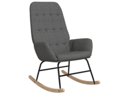 Rocking Chair, Rocking Chairs Vidaxl Cinzeto Tecido