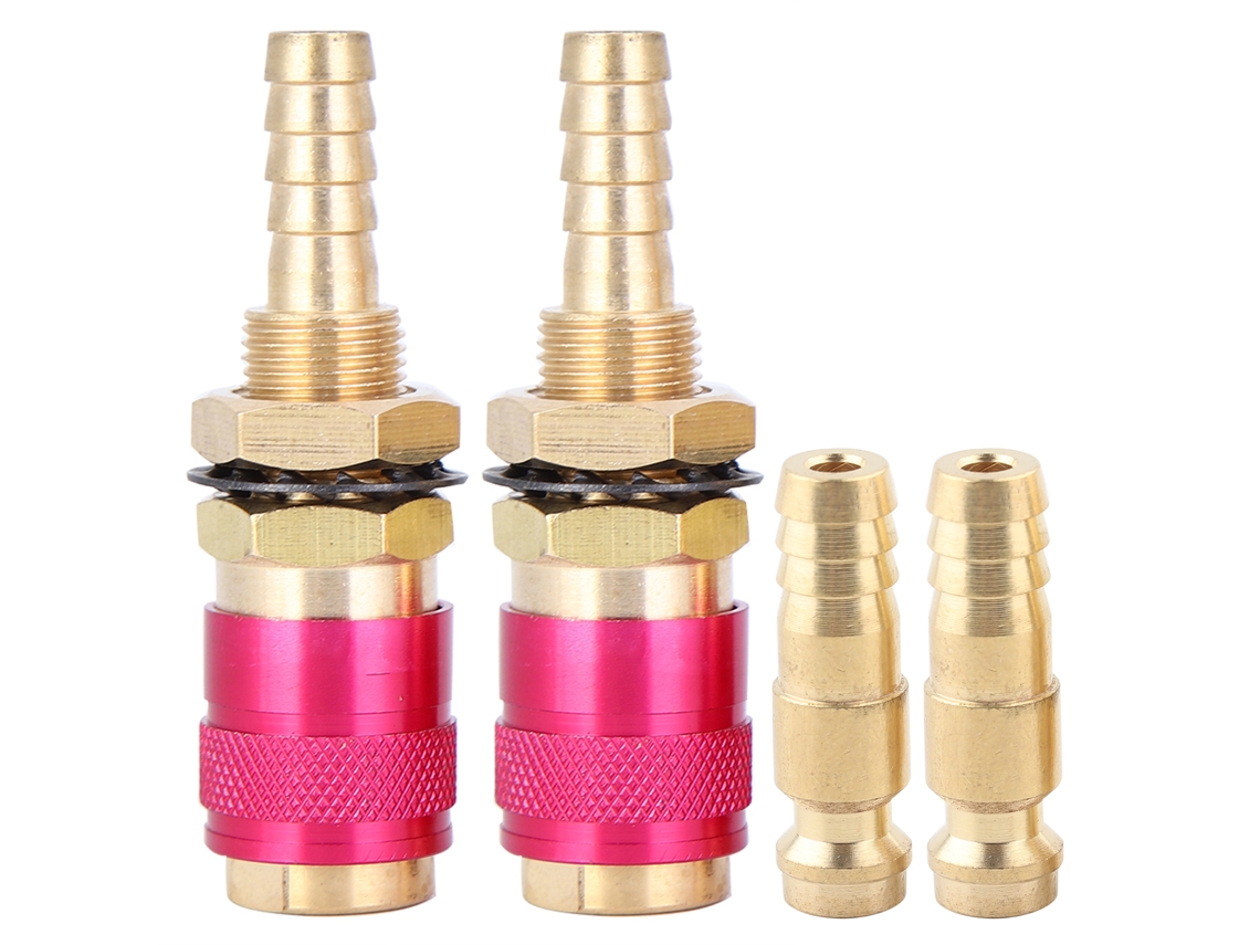 2 Peças Conector Rápido De Adaptador Enfriado Por Água De 8mm Para Tocha De Solda Tig