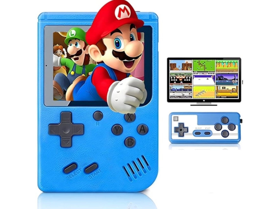 Console Portátil Retrô com 400 Títulos Clássicos, Tela de 3 Polegadas AQUAFORGE
