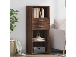 Armario alto 50x42,5x124 cm en madera de roble marrón