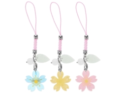 Lurelia Pingente Para Telemóvel 3 Peças 11,00 X 2,50 X 0,40 Cm Cores Variadas Anti-perda