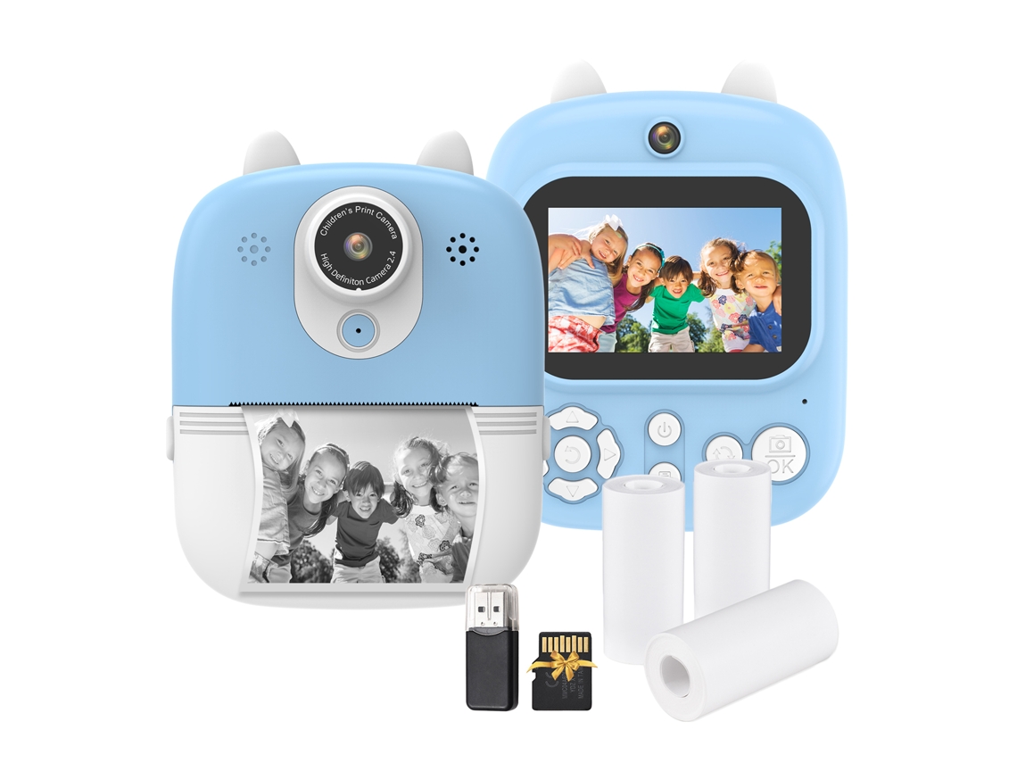 2026 câmara Instantânea para Crianças com Impressora, Câmara Digital Mini Brinquedo para Meninas e Meninos
