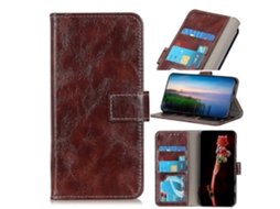 Capa De Couro Com Flip Horizontal Retrô Crazy Horse Texture Para Motorola Moto E40/e20/e30/lenovo K14 Plus