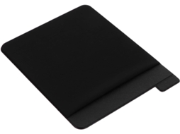 Capa De Transporte Preta Em Tecido Elástico Para Tablet E Laptop.