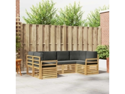 Vidaxl Conjunto De Sofás Para Exterior 6 Pcs Branco E Antracite