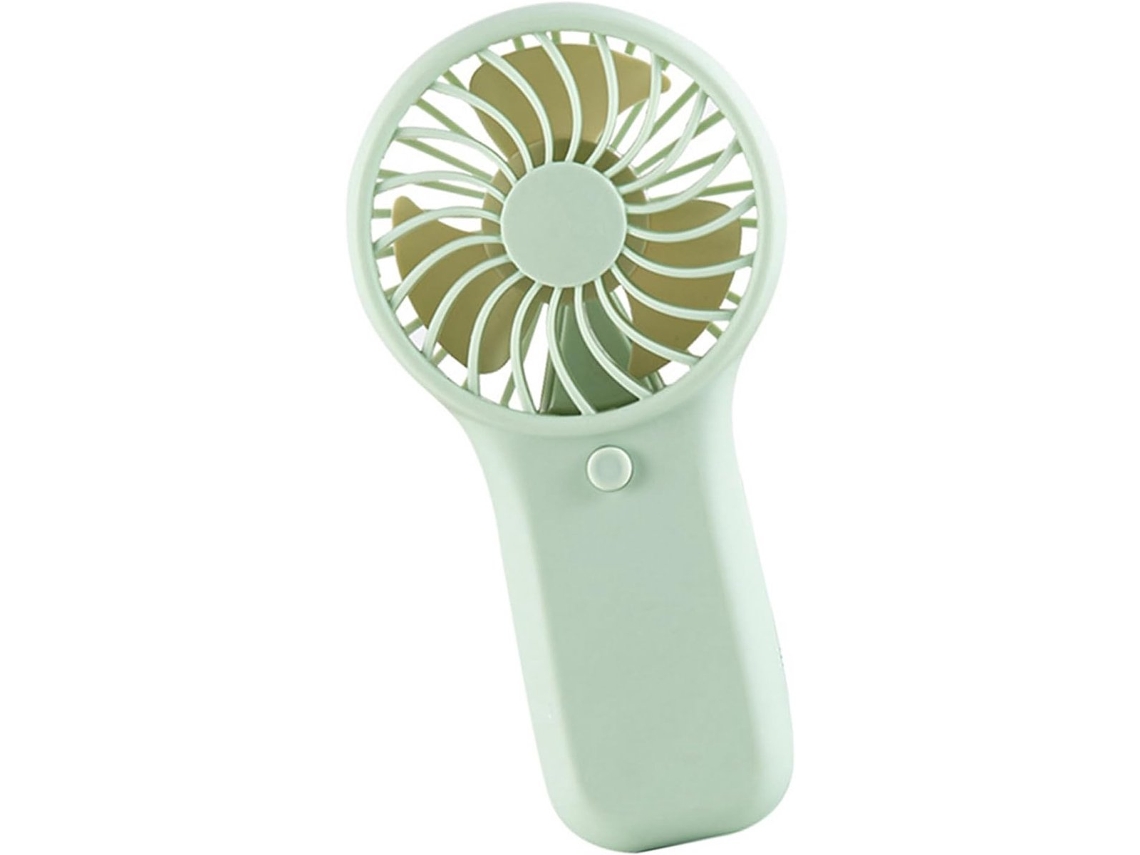 Ventilador De Mão - Ventilador Portátil Potente (pilhas Não Incluídas, Por Favor, Forneça As Suas) (verde)