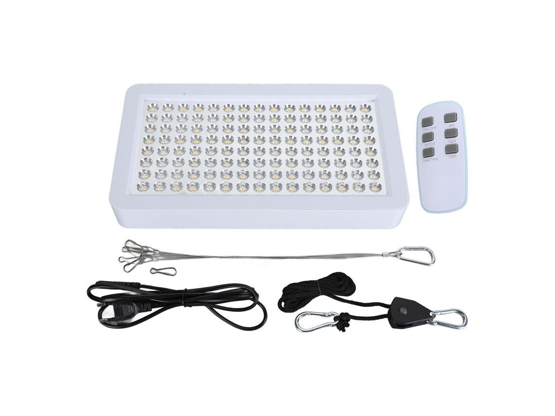 Luz De Crescimento Led Com Controle Remoto E Timer 3 Modos