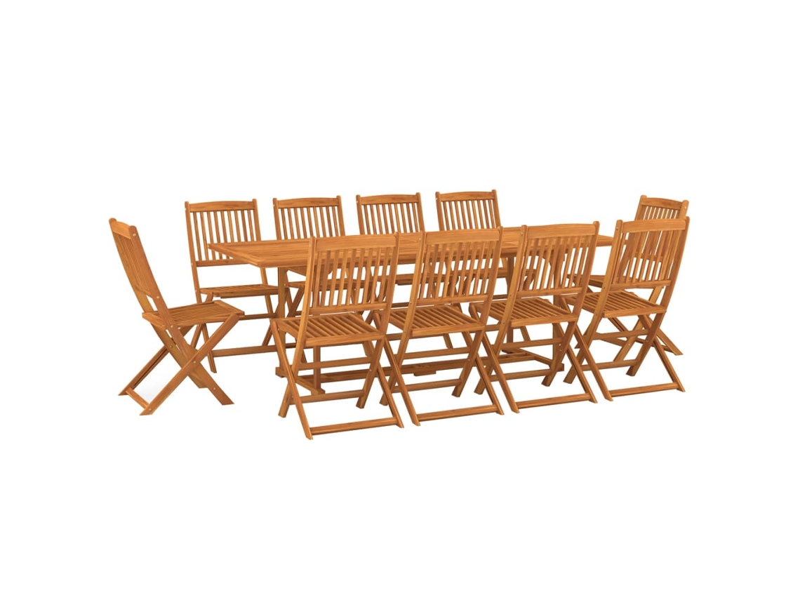 Dining Set, Dining Sets Vidaxl Marrom Madeira De Acácia (n/a)