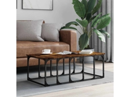 Vidaxl Mesa De Centro 100x50x35,5 Cm Derivados Madeira Carvalho Fumado