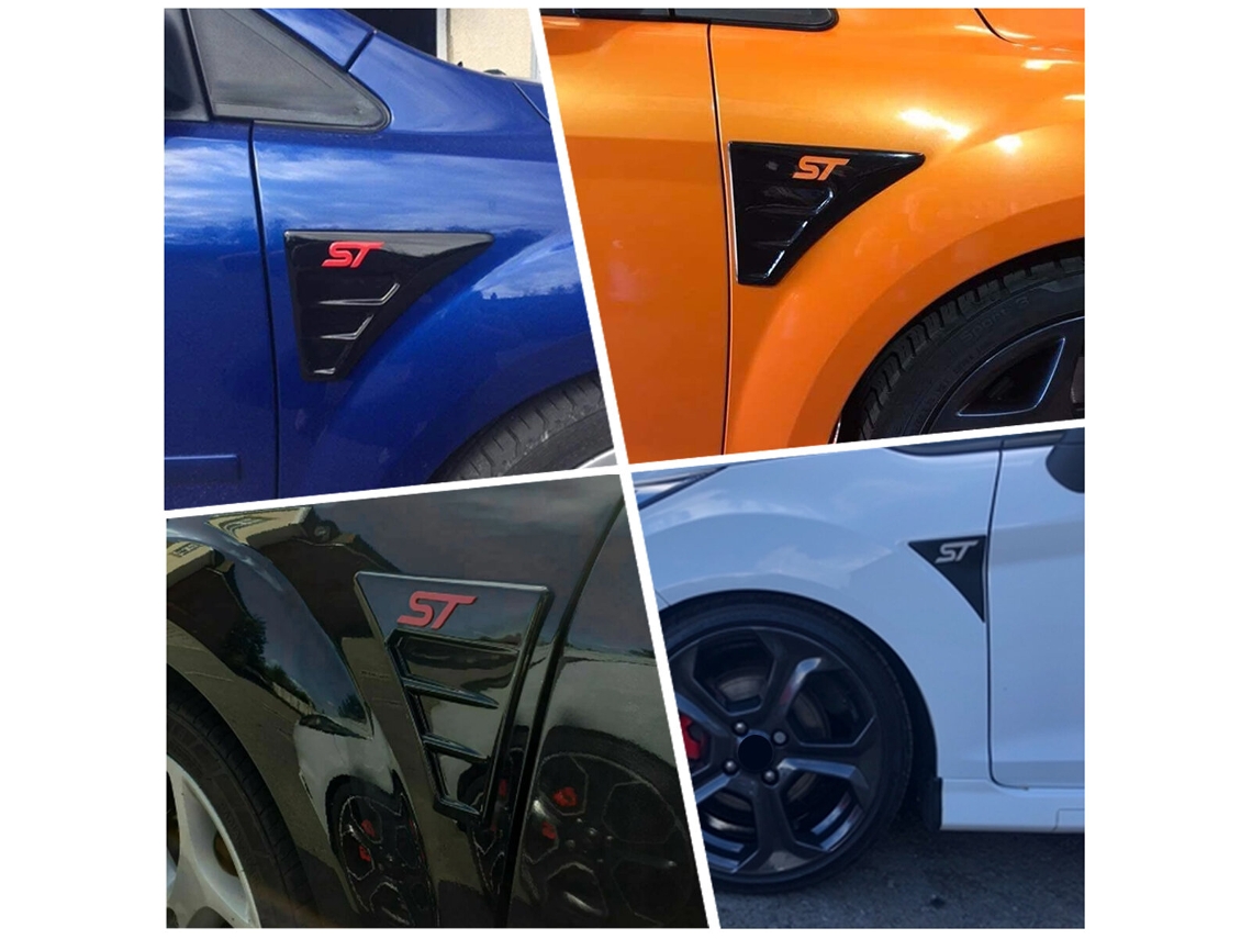 Aberturas de maçanetas para Ford Focus Mk2 Mk3 Fiesta ST Style Zetec ABS - Logotipo Azul Reino Unido