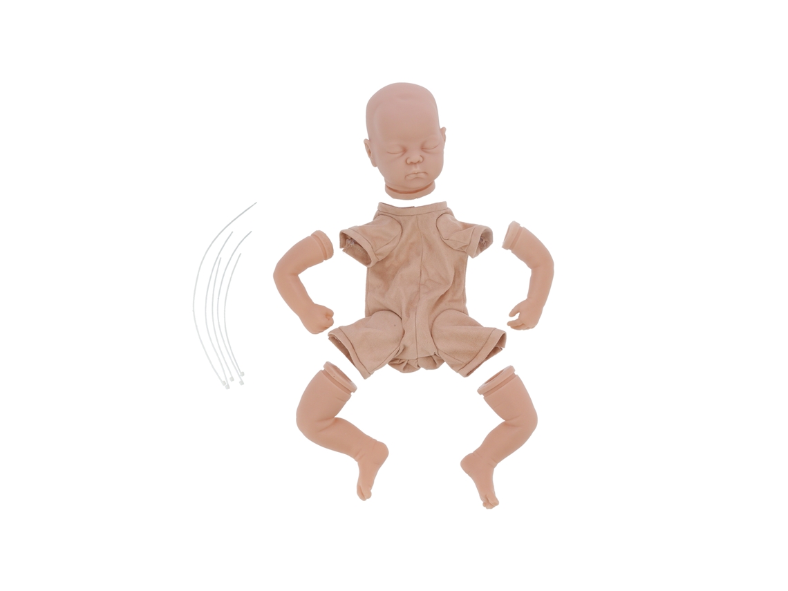 2026 kit de Boneco Reborn de 19 Polegadas Sem Pintura Peças de Silicone Incompletas Moldes Diy