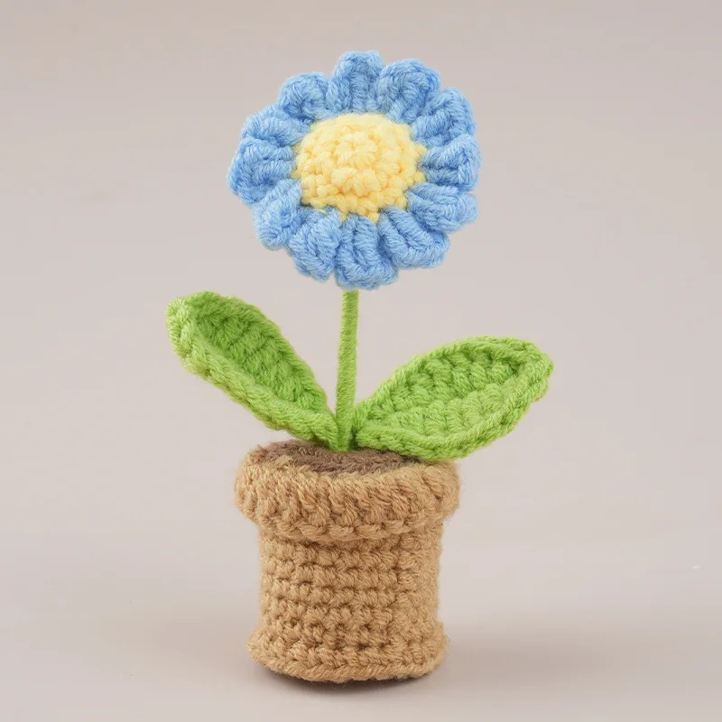 Vasinhos De Flores De Crochê Fofos - Mini Vasos De Flores Feitos À Mão