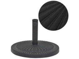 Base para guarda-sol VIDAXL Black Aço (49 x 49 x 33 cm)