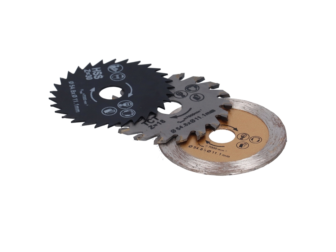 Juego De Lâminas De Serra Circular Hss De 54,8 Mm E Mandril Para Cortar Metal E Madeira