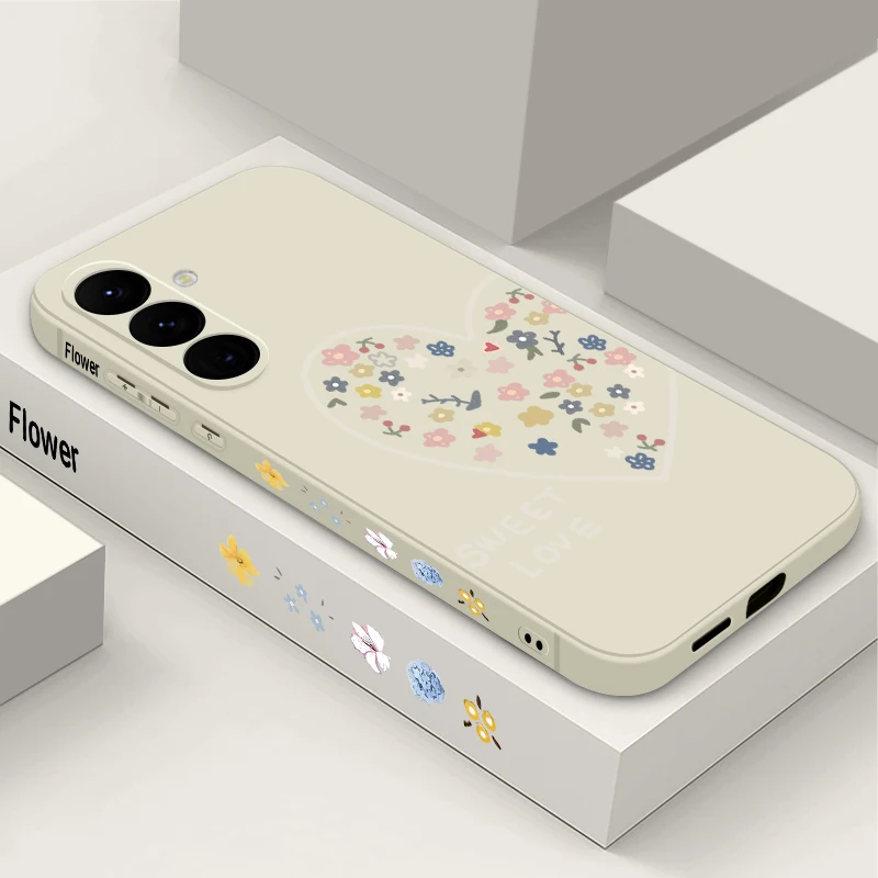 Capa Para Celular Galaxy A16 5g Com Estampa De Corações (cor Off-white)