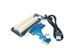 Pci-Express Pci-E para Pci Placa Adaptadora Pcie para Slot Pci Duplo Placa de Expansão Usb 3.0 Adicionar Conversor de Placa R20