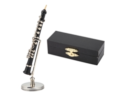 Mini Instrumento Musical Oboe Miniatura Decoração Presente