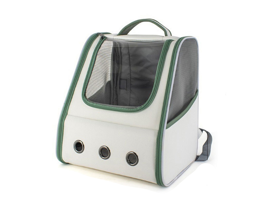 Mochila de Transporte para Animais de Estimação AQUAFORGE portátil verde