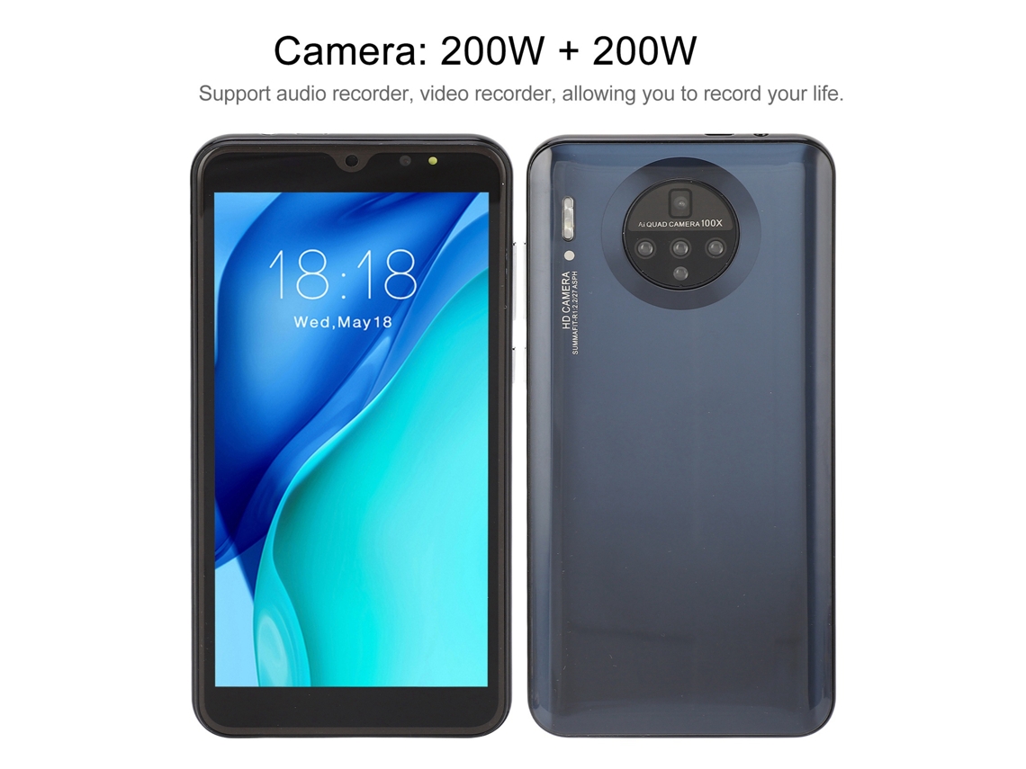 2026zentro-smartphone M30plus 5.72in Versão Internacional 3g Android Capa Aberta 100‑240v Preto Au