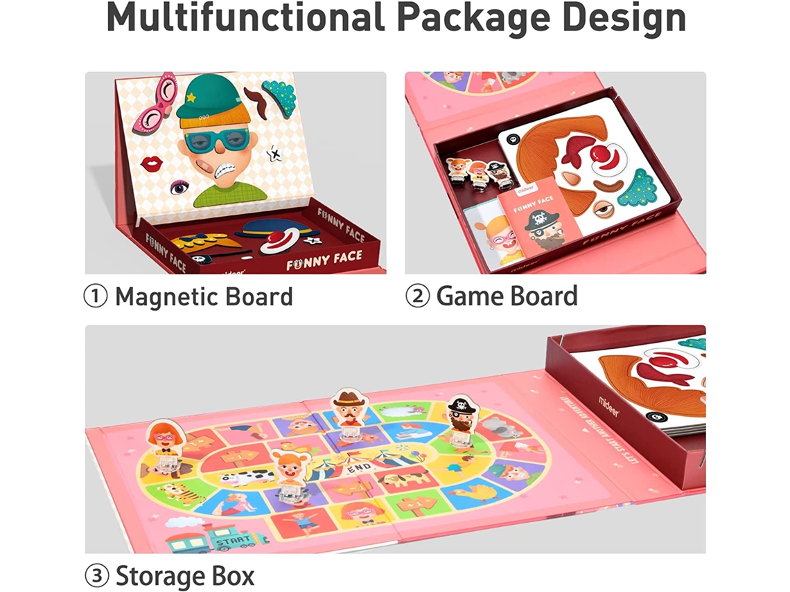 Funny Face Playset MIDEER (Idade minima 3 anos