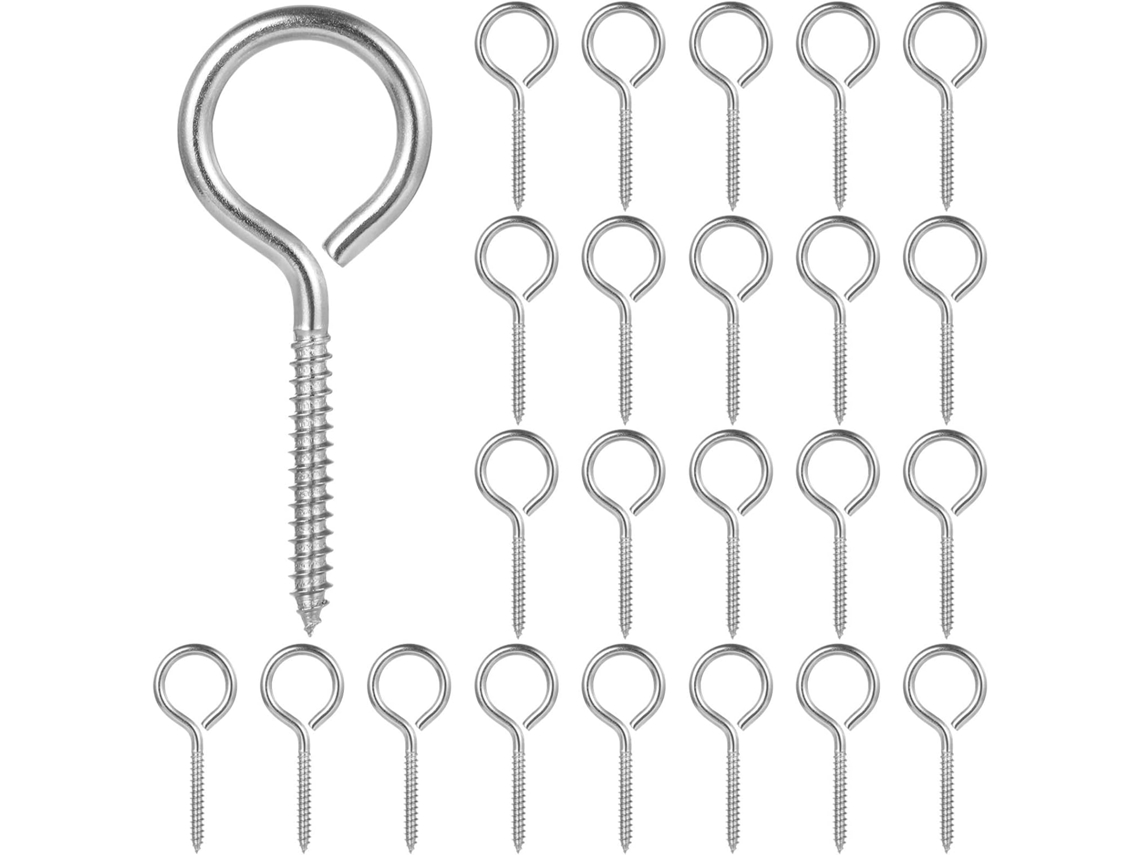 Conjunto De 24 Fusos Olhal M6 Em Aço Inoxidável 304, Ganchos De Metal Com Olhal, Fusos De Olhal Cargas