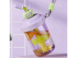 Copo Misturador Com Capacidade Para 25-26 Litros (580 Ml), Copo De Plástico Com Canudo, Copo Para Água Reutilizável Para Misturar Bebidas (roxo)