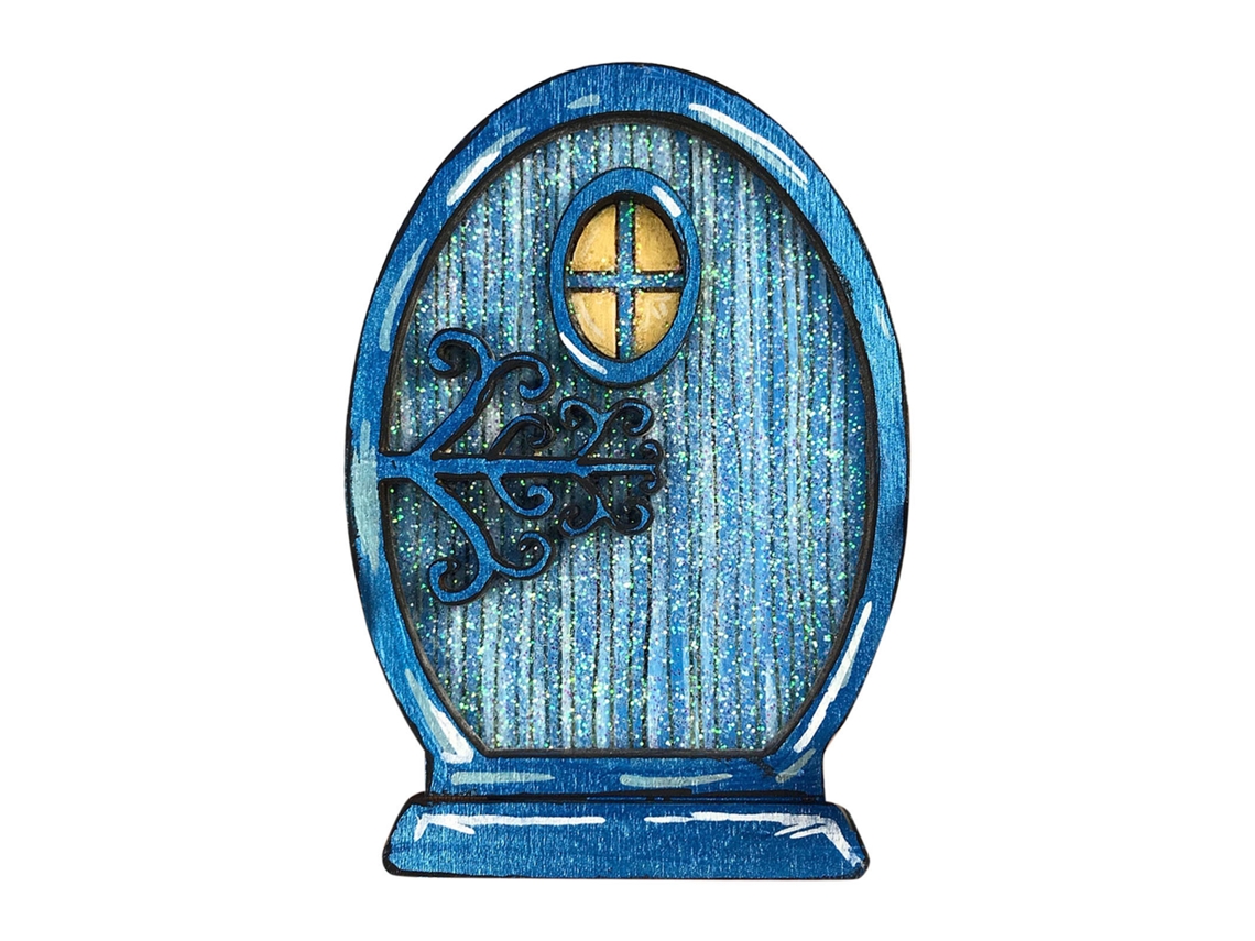 Porta de Fada em Madeira para Jardim Decoração de Pequeno Paisagismo LAXISCREED