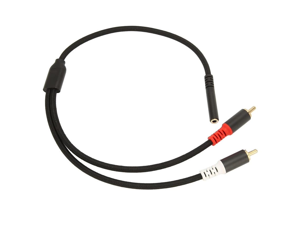 Cabo Estéreo De Alta Qualidade Com Conector Fêmea Para Dois Conectores