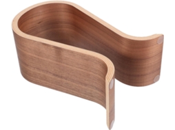 Suporte Para Fones De Ouvido Mikinona Em Madeira Marrom Formato U, Compatível Com Diversos Modelos, Design Exclusivo E