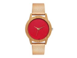 Reloj De Cuarta Pareja Con Correa De Silicona Unisex Dial Redondo Oro Rosa Zhoulianfa