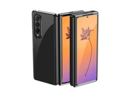 Capa Transparente À Prova De Choque Com Revestimento Eletroplástico Para Samsung Galaxy Z Fold4