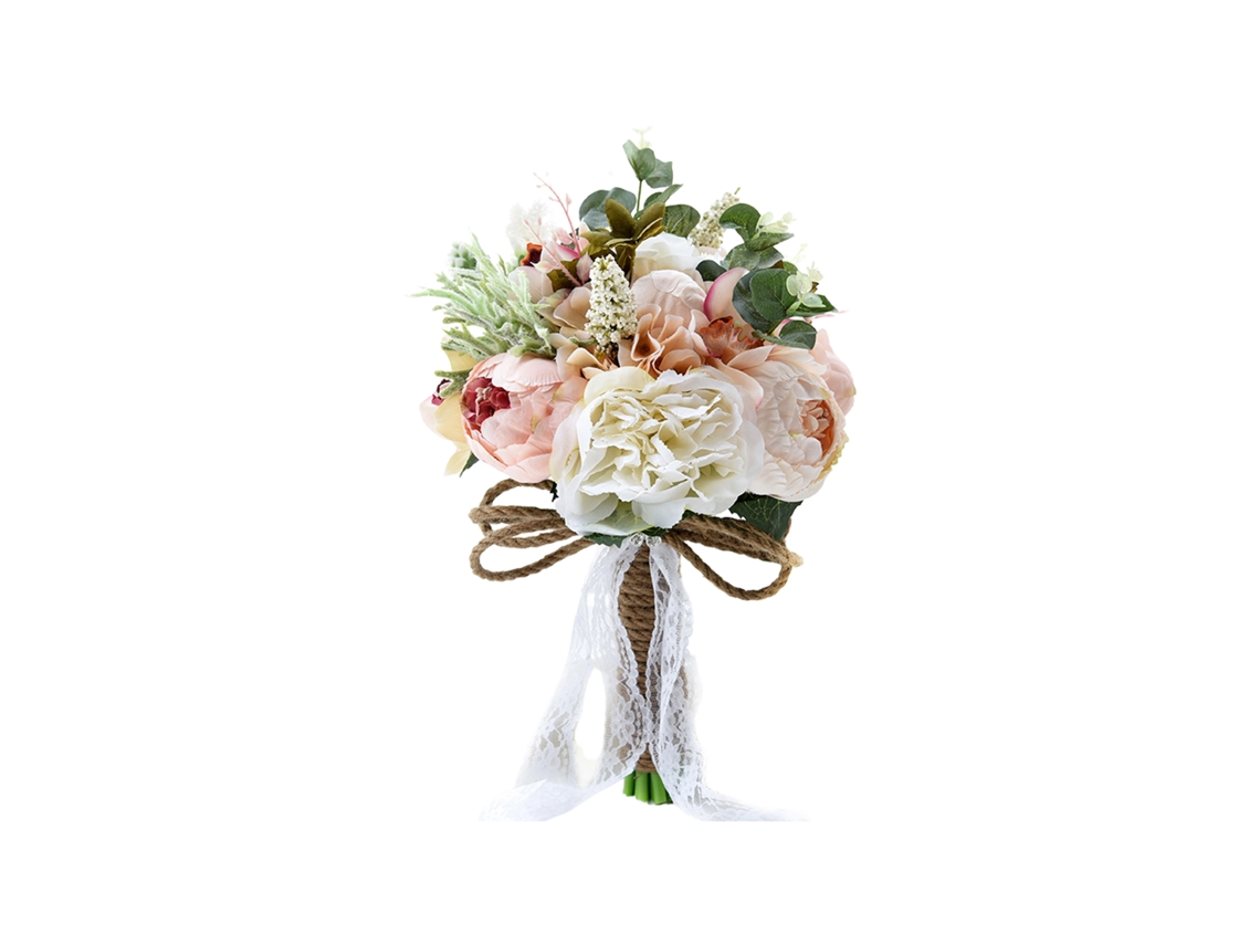 Presente de Casamento Bouquet Flor Simulada Decorativo Exterior
