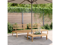 Vidaxl Sofá De Centro Paletes 2 Pcs P/ Jardim Madeira De Acácia Maciça