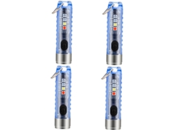 Chaveiro Led Recarregável Ajustável De 4 Peças, Ultraleve.