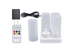 Velas Led Recarregáveis Laxiscreed Com Controle Remoto Para Iluminação De Ambiente Cozy
