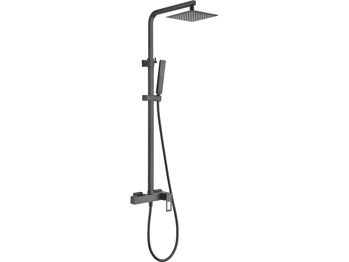 Imex – Suécia Coluna De Duche Monocomando Preto Mate Negro Mate