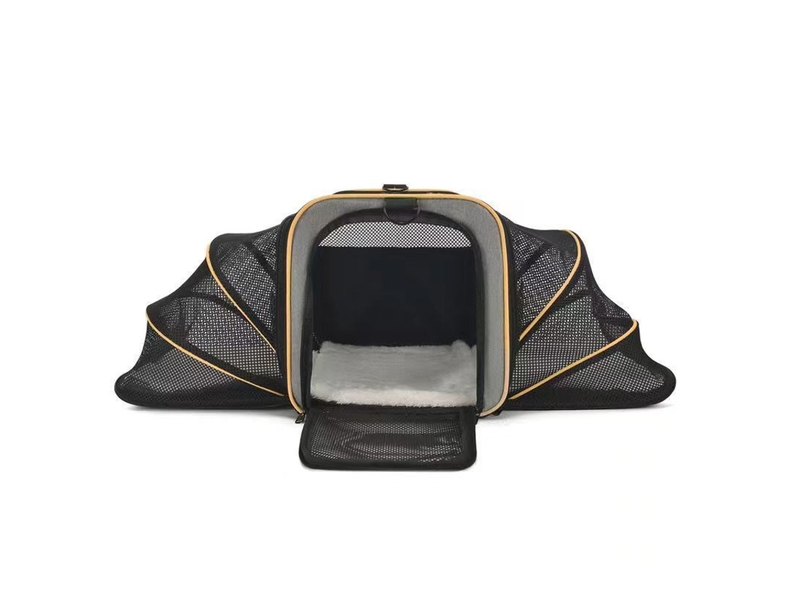 Bolsa de Viagem para Animais de Estimação, Dupla Expansão, Impermeável, em Tecido Oxford 600d, Cor Cinza laranja PANOONA